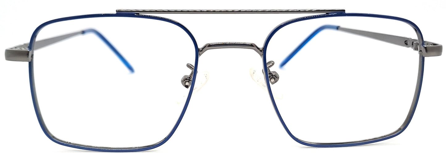 VE Blue & Black Square Frame