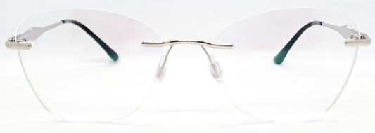GA Rimless Oval Silver Frame