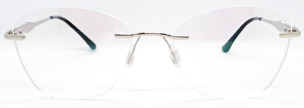 GA Rimless Oval Silver Frame – Vidaestilio
