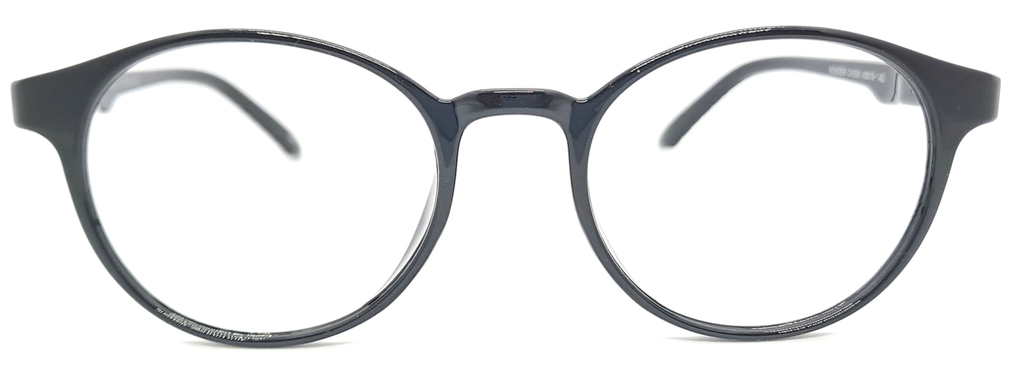 VE Black Round Frame for Men & Women