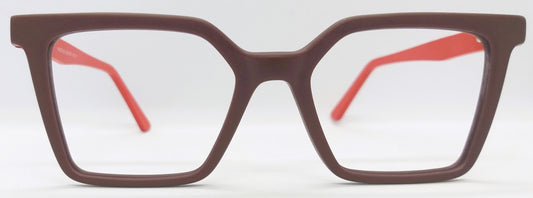 VE Brown Square Hustle Frame for Men & Women