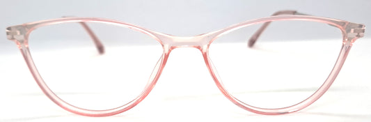 VE Orange Transparent Cat Eye Frame for Men & Women