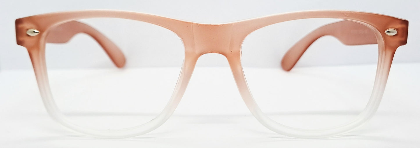 VE Orange Transparent Wayfarer Frame