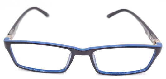 VE Black & Blue Rectangle Frame for Men & Women