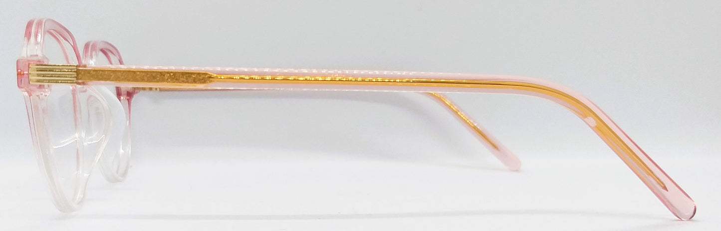 VE Target Pink & White Transparent Wayfarer Frame for Men & Women
