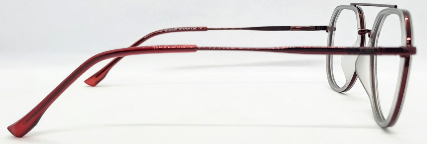 VE White Aviator Computer Glass Frame
