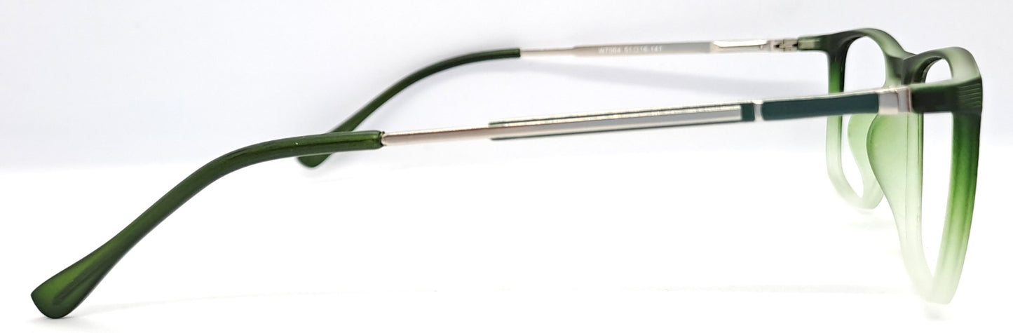 VE Green With White Rectangle Frame for Men & Women
