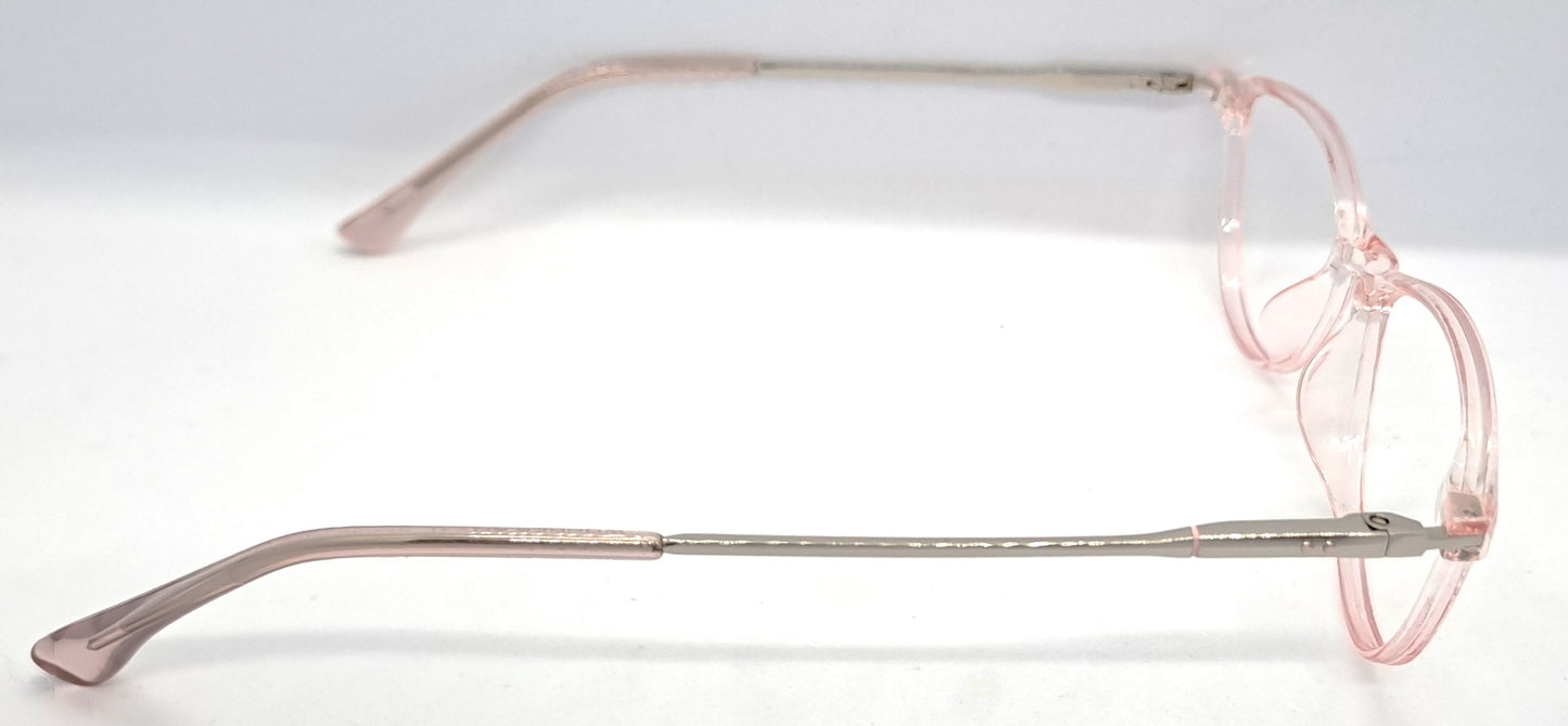 VE Transparent Pink Cat Eye Frame for Men & Women