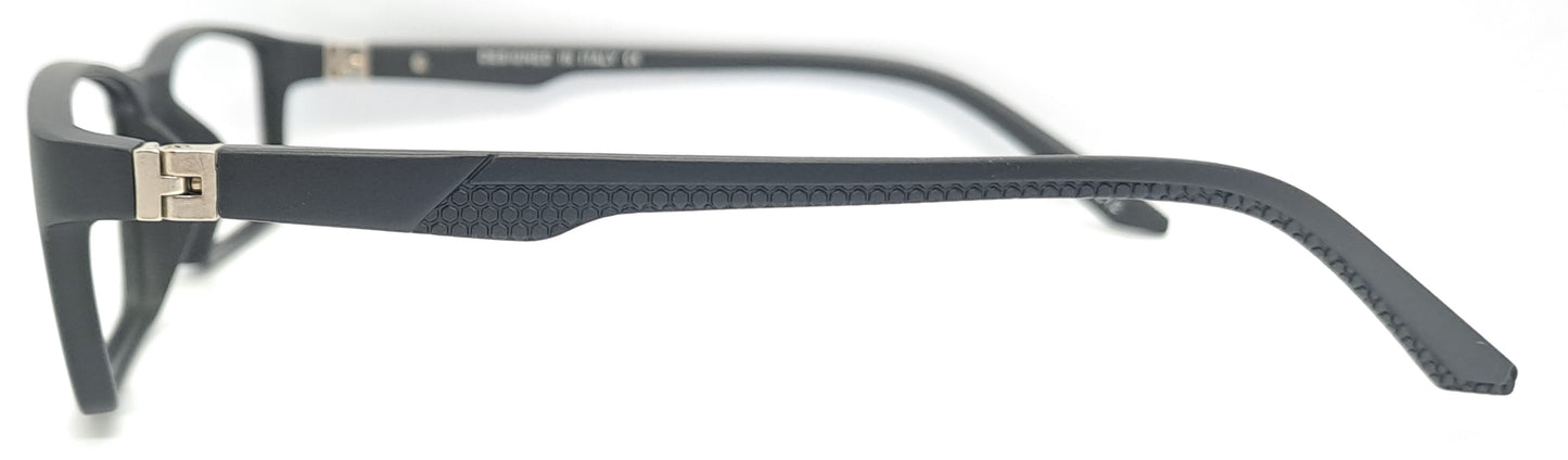 VE Met Black Rectangle Frame for Men & Women