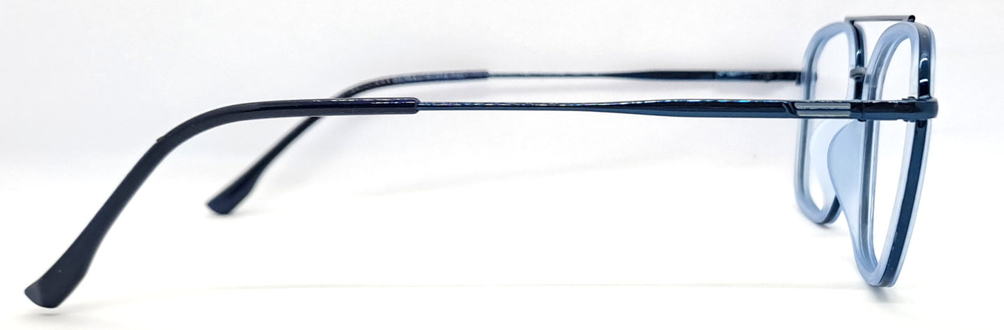 VE Ice Blue Square Computer Glass Frame