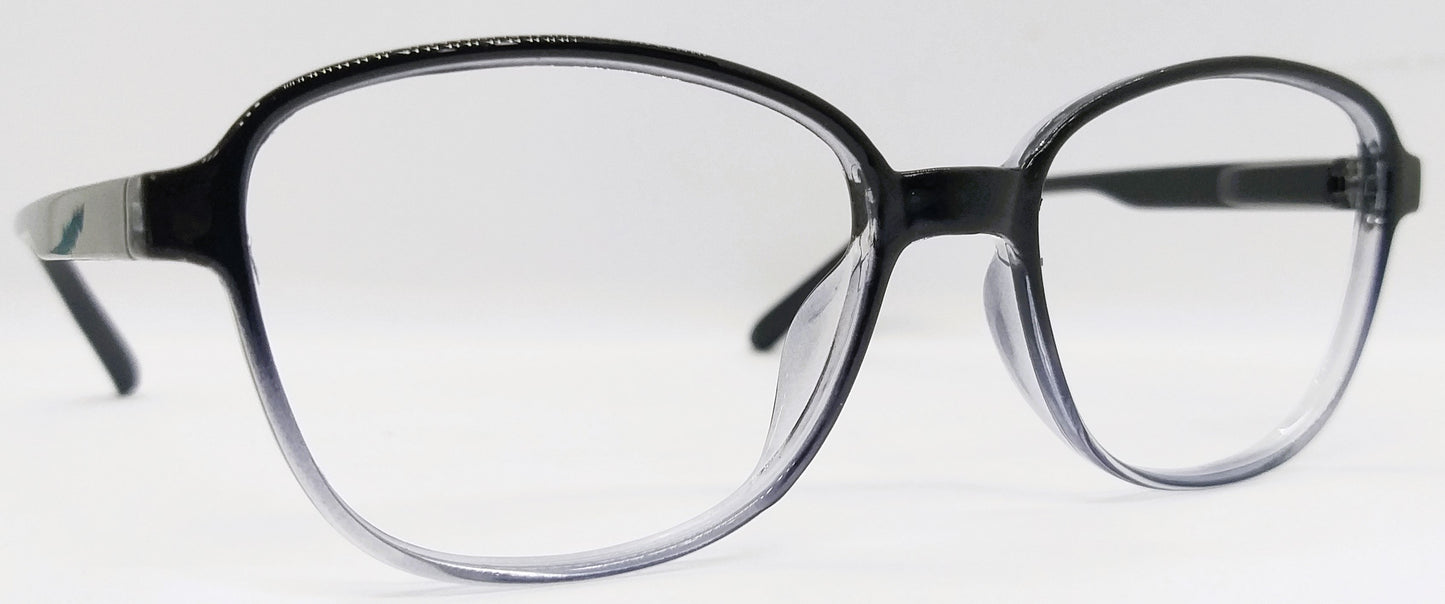 VE Black & White Transparent Frame for Men & Women