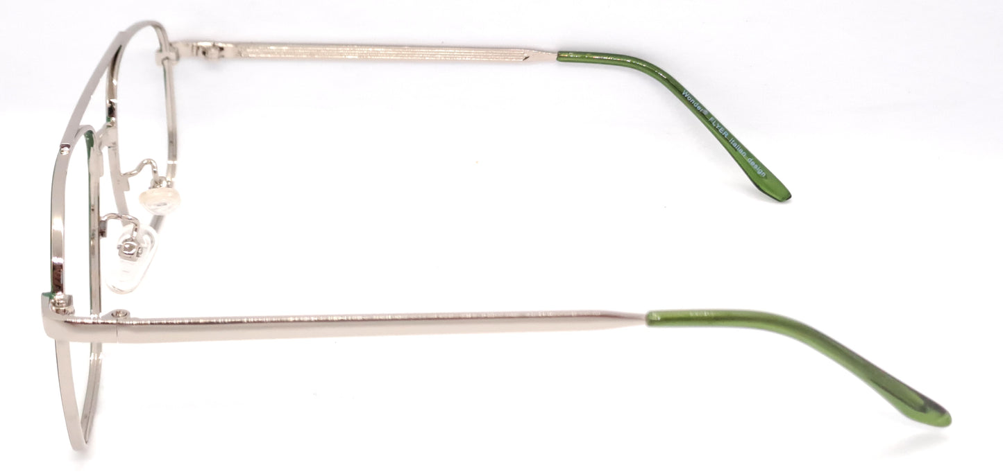 VE Green Square Frame for Men & Women