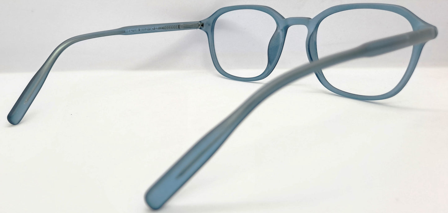 VE Blue Square Frame for Men & Women