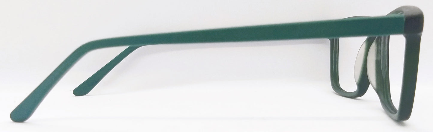 VE Leaf Green Rectangle Hustle Frame for Men & Women