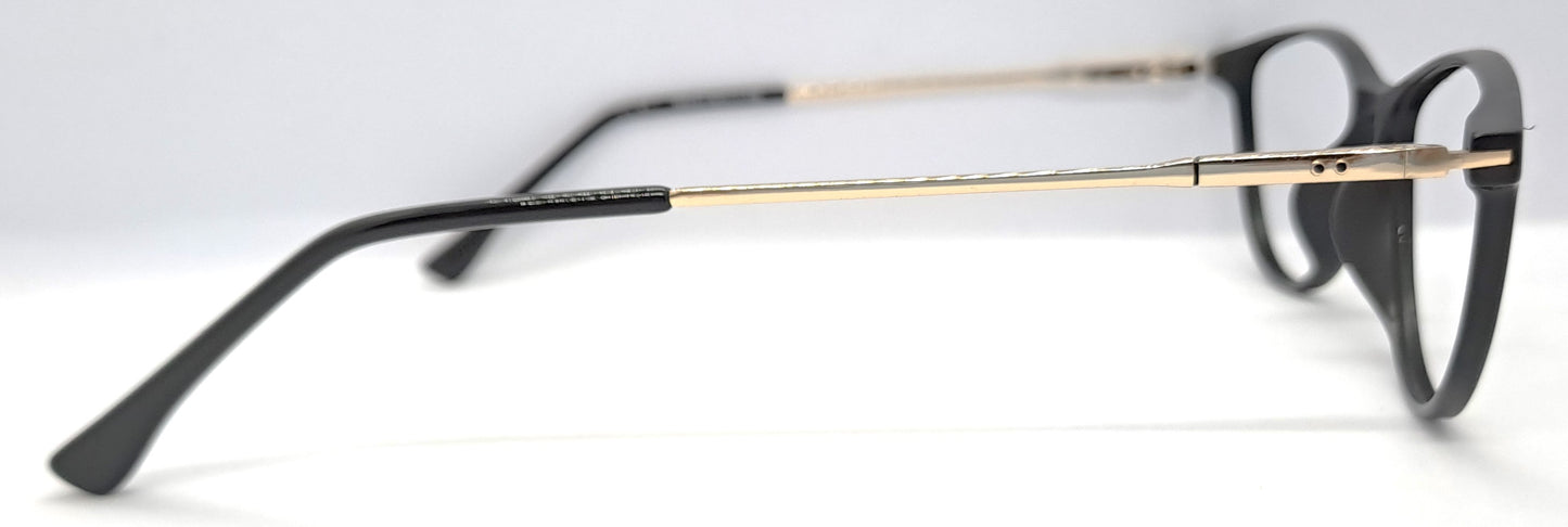 VE Black Cat Eye Frame for Men & Women