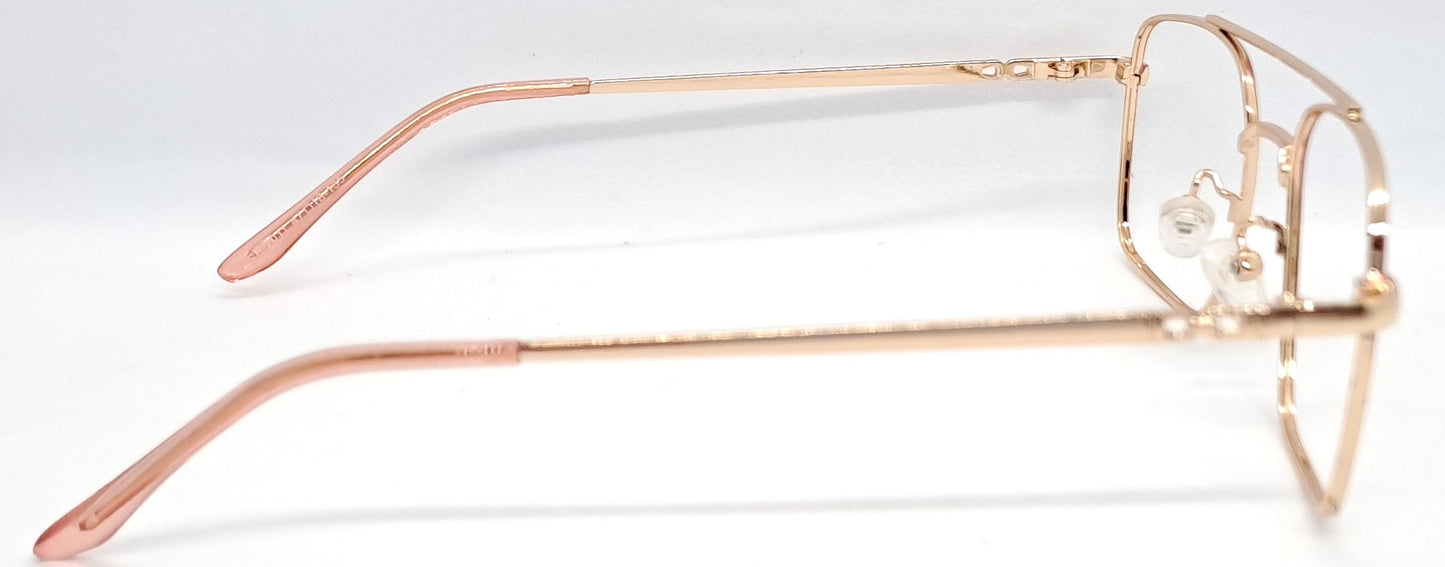 VE Pink & Gold Square Frame