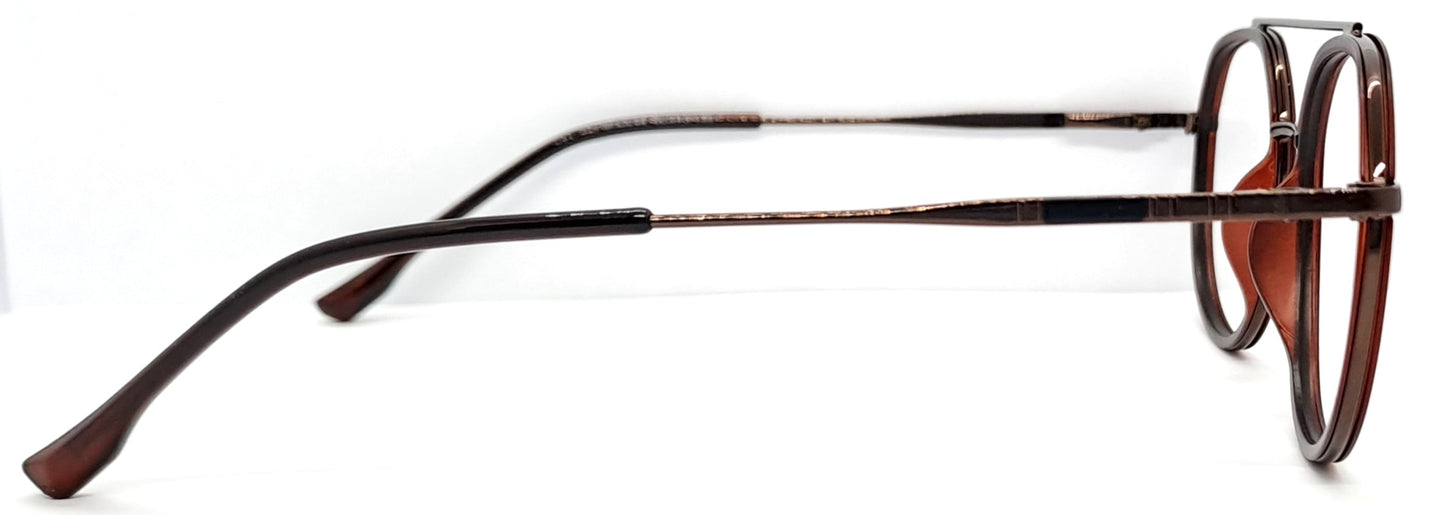 VE Round Brown Frame