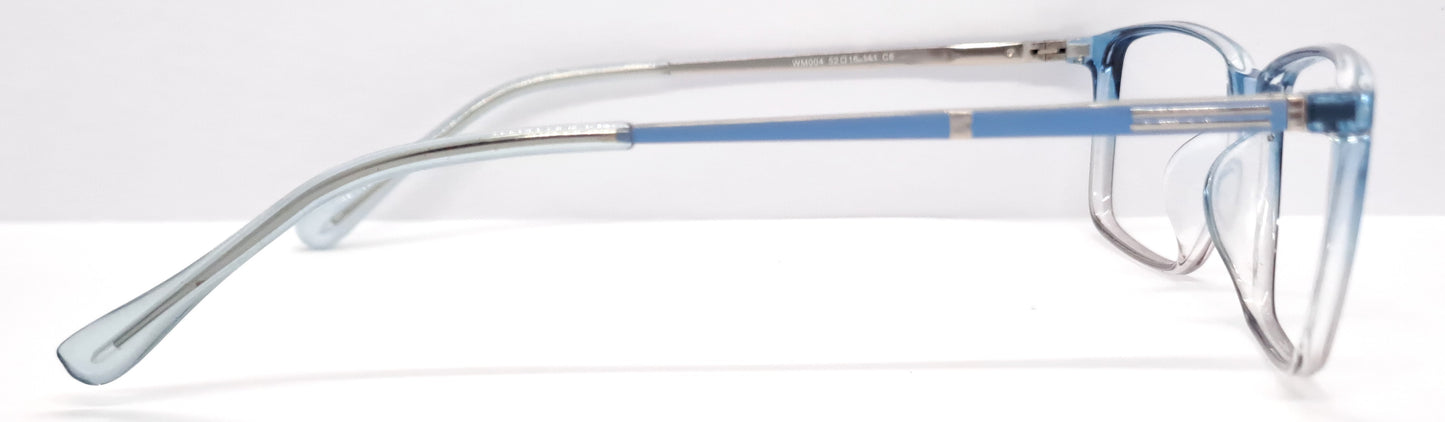 VE Rectangle Transparent Blue Frame