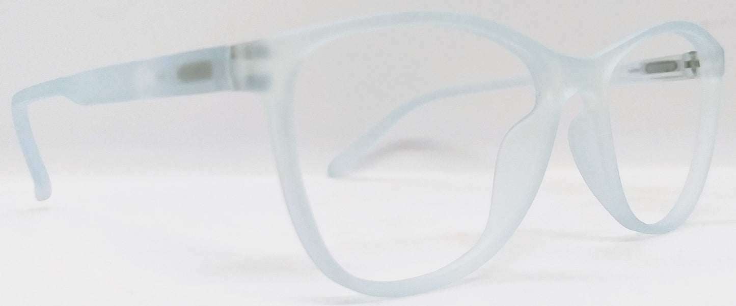 VE Sky Blue Oval Frame for Men & Women
