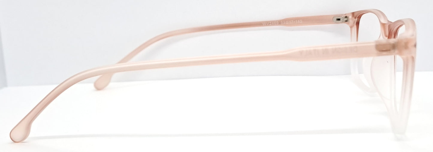VE Orange Transparent Wayfarer Frame