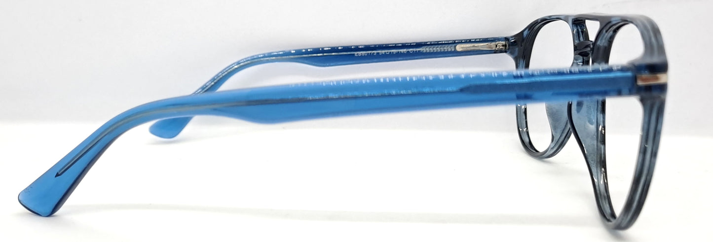 VE Texture Blue Aviator Frame for Men & Women