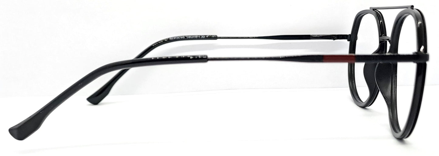 VE Round Black Frame