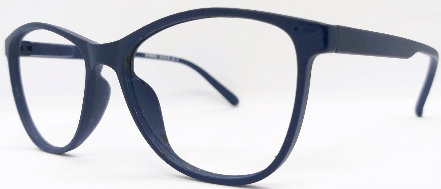 VE Dark Blue Round Frame for Men & Women