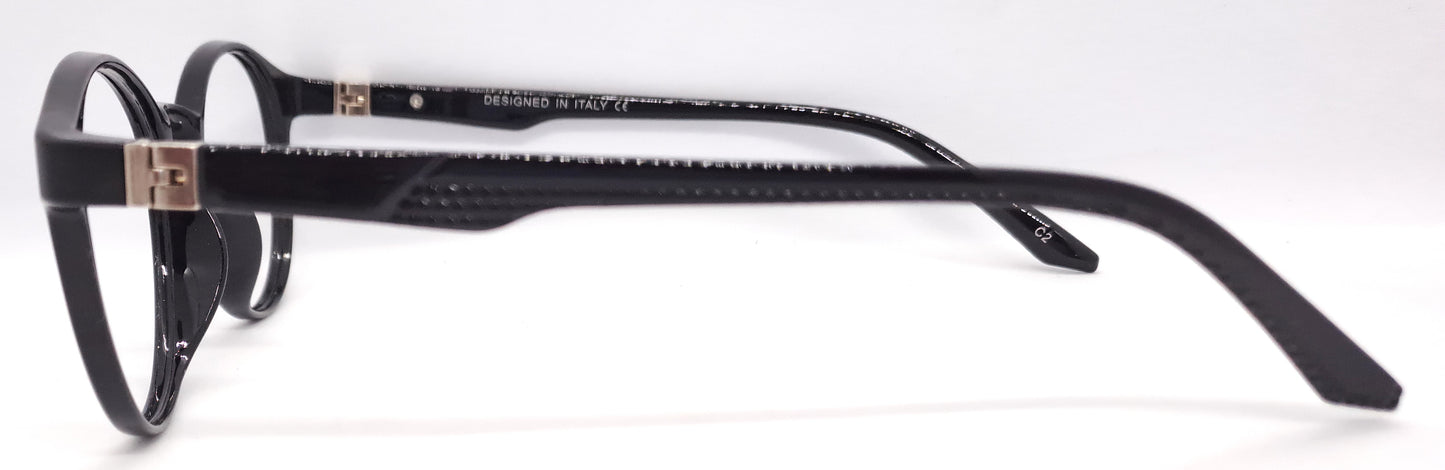 VE Black Round Frame for Men & Women