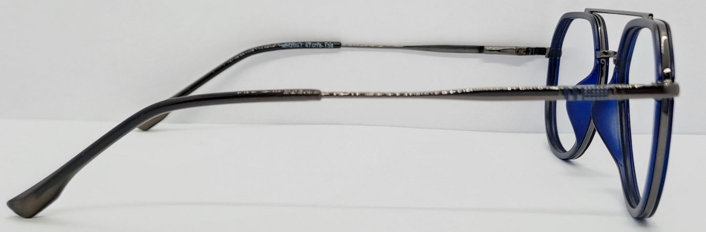 VE Round Blue Frame
