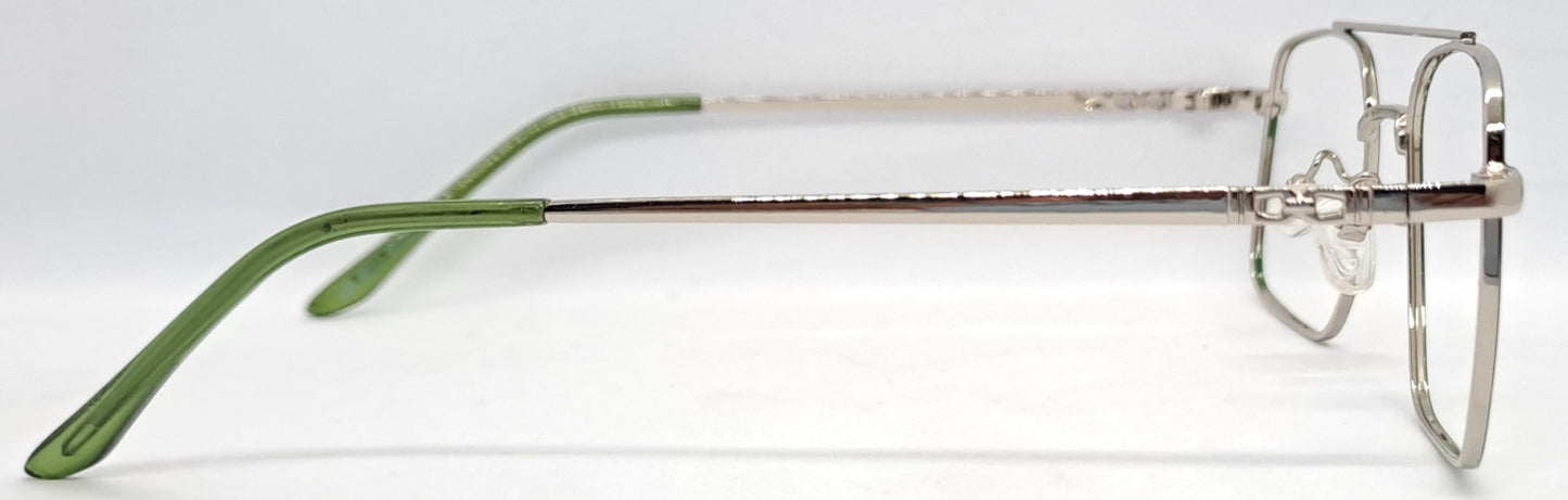 VE Green & Silver Square Frame