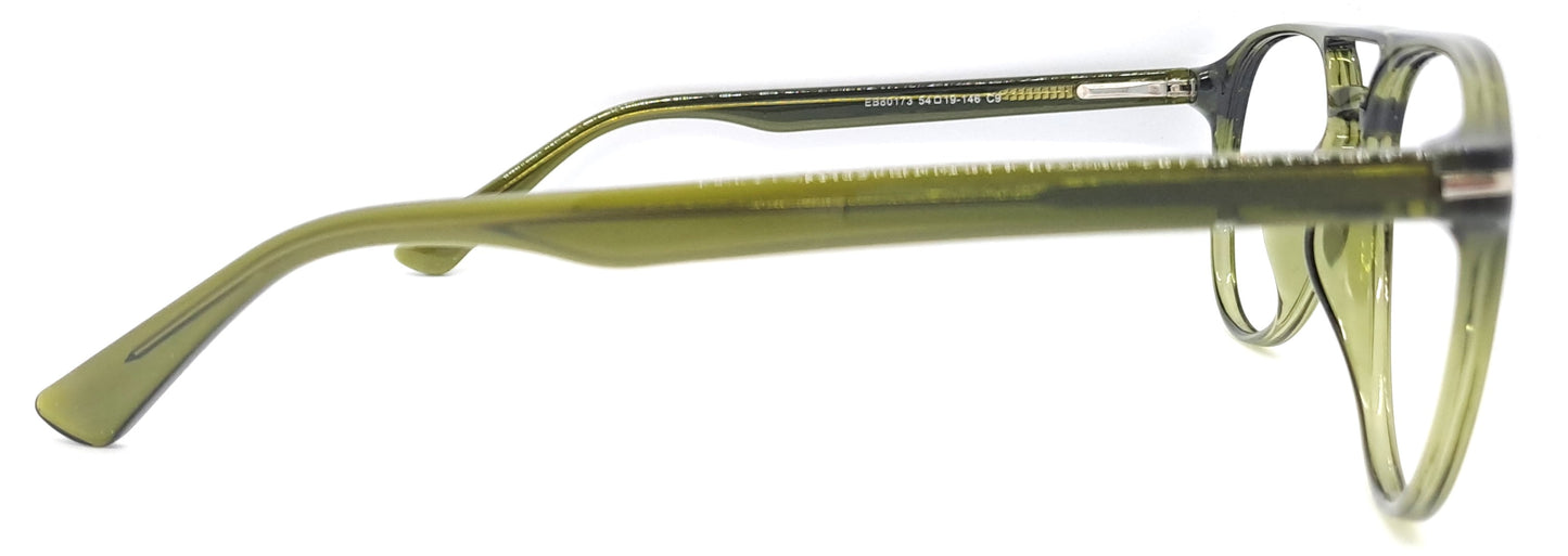 VE Transparent Green Aviator Frame for Men & Women