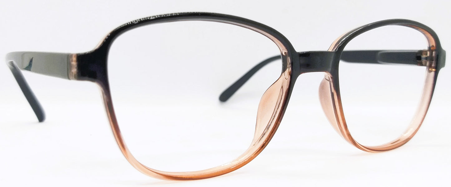VE Black & Orange Square Frame for Men & Women