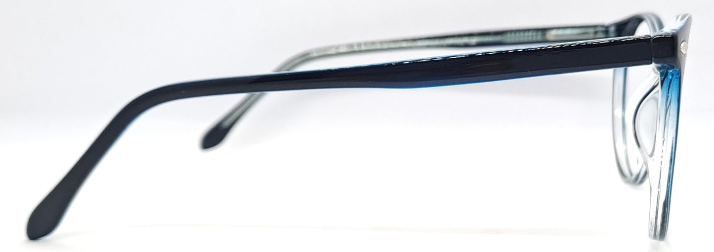 VE Transparent Blue Round Frame