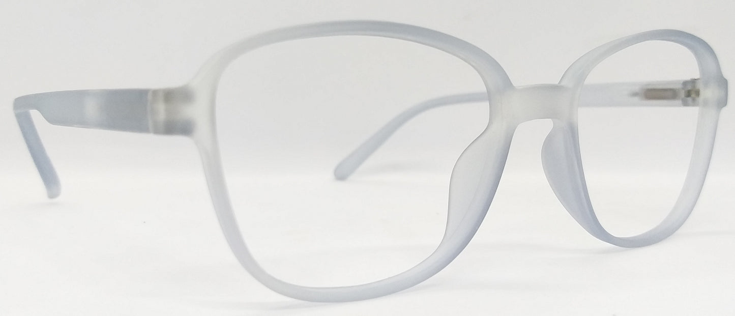 VE Transparent Grey Square Frame for Men & Women