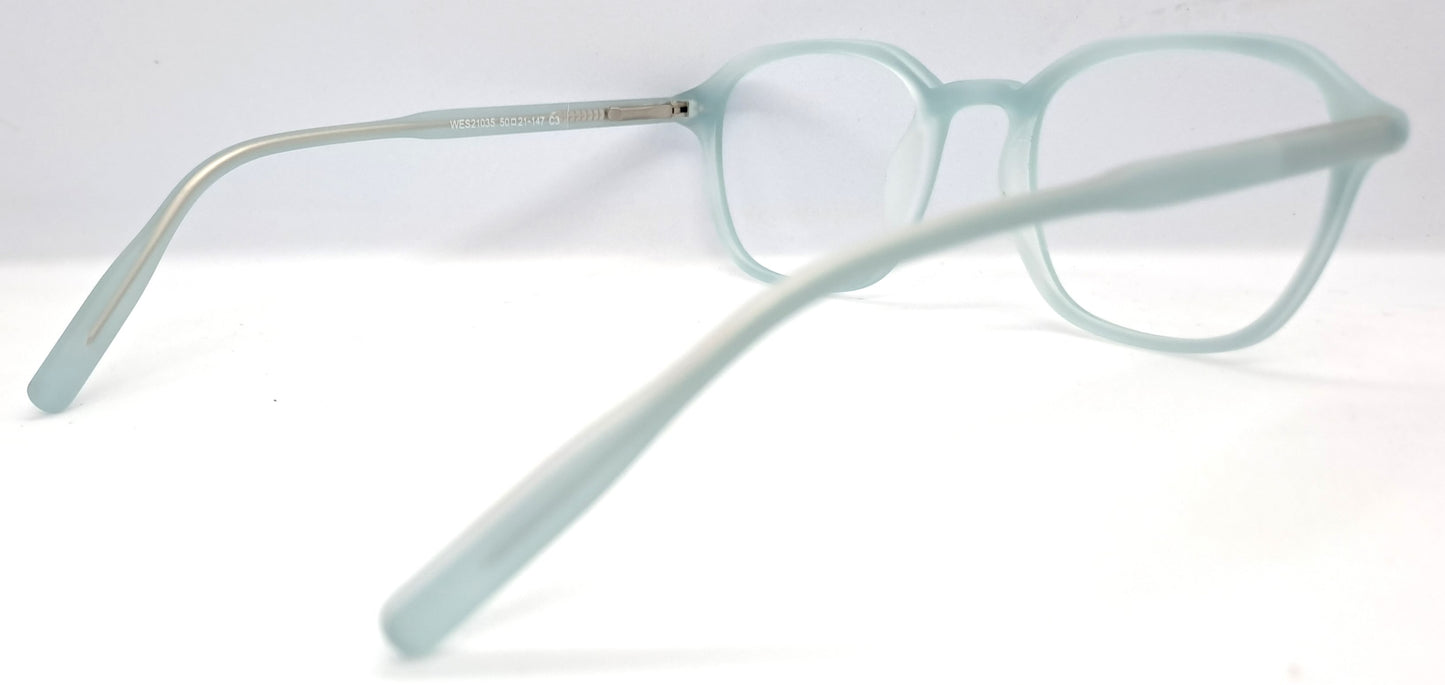 VE Light Blue Square Frame for Men & Women