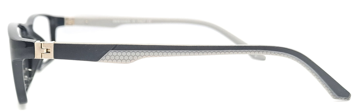 VE Black & Grey Rectangle Frame for Men & Women