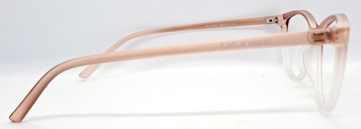 VE Peach & White Cat Eye Frame for Men & Women