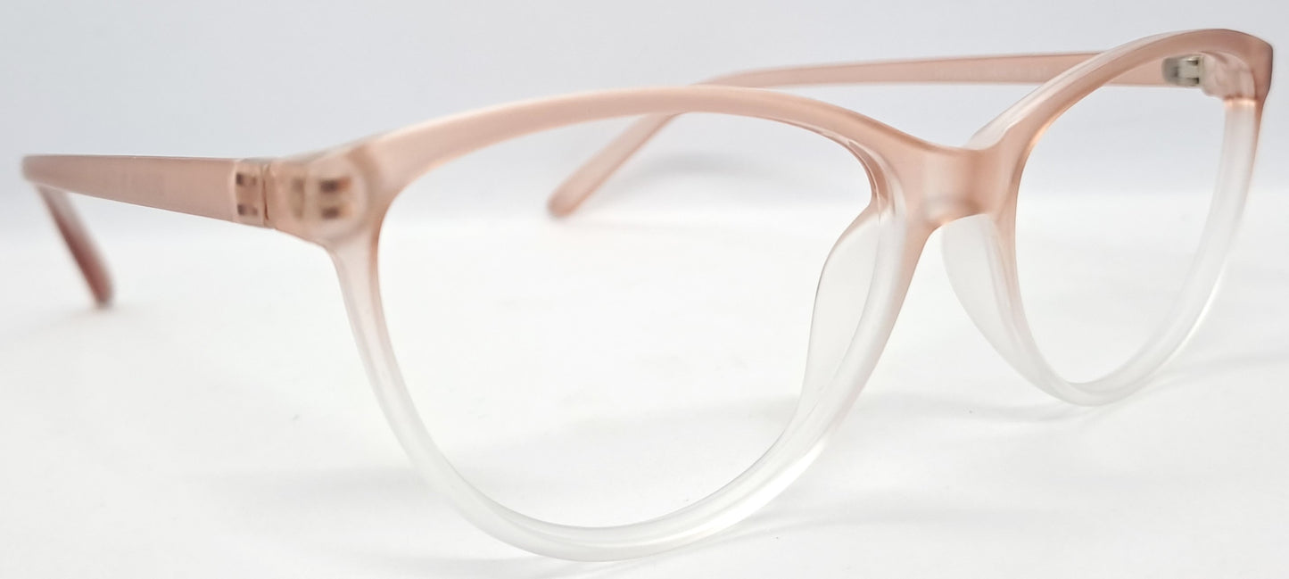 VE Peach & White Cat Eye Frame for Men & Women