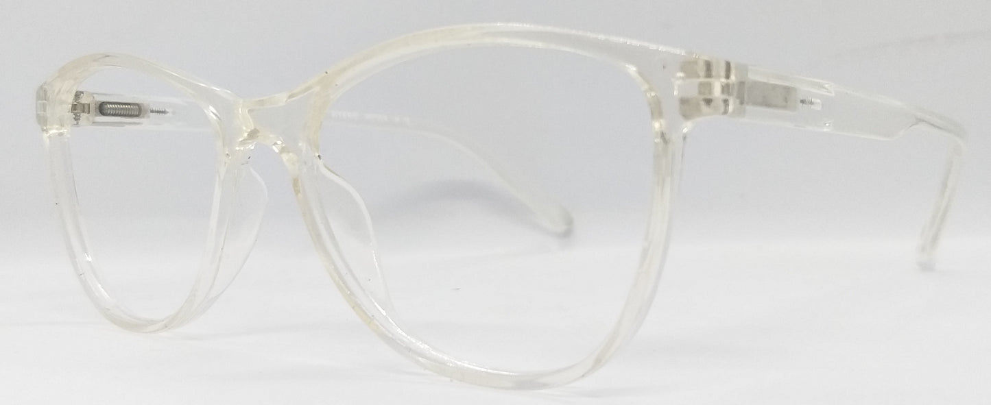 VE Transparent White Round Frame for Men & Women