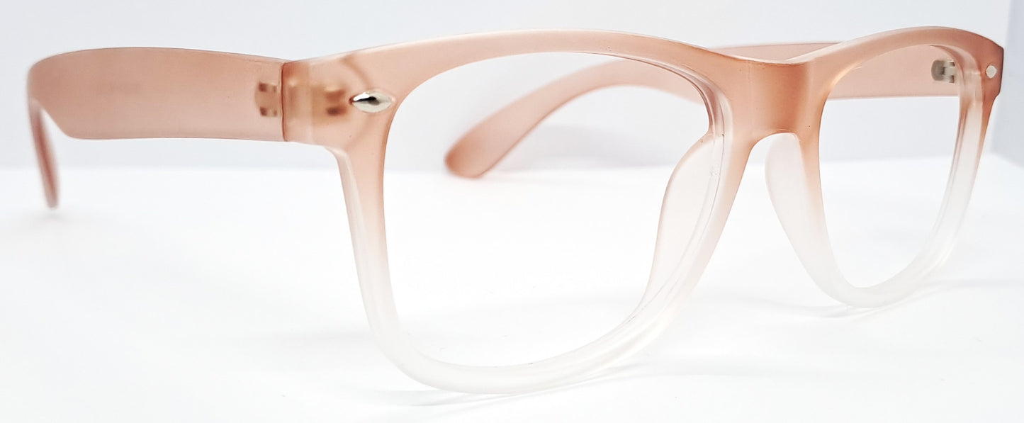 VE Orange Transparent Wayfarer Frame