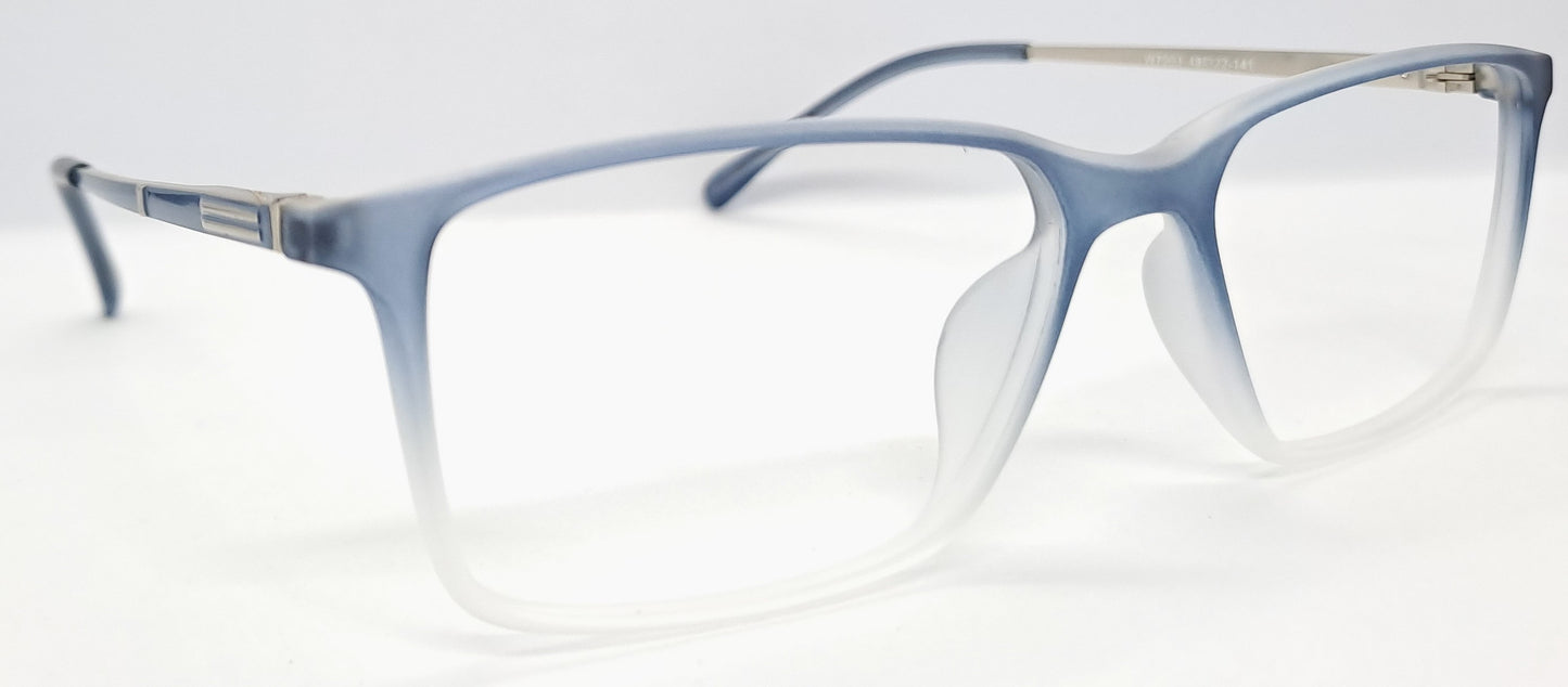 VE Blue with White Rectangle Frame for Men & Women