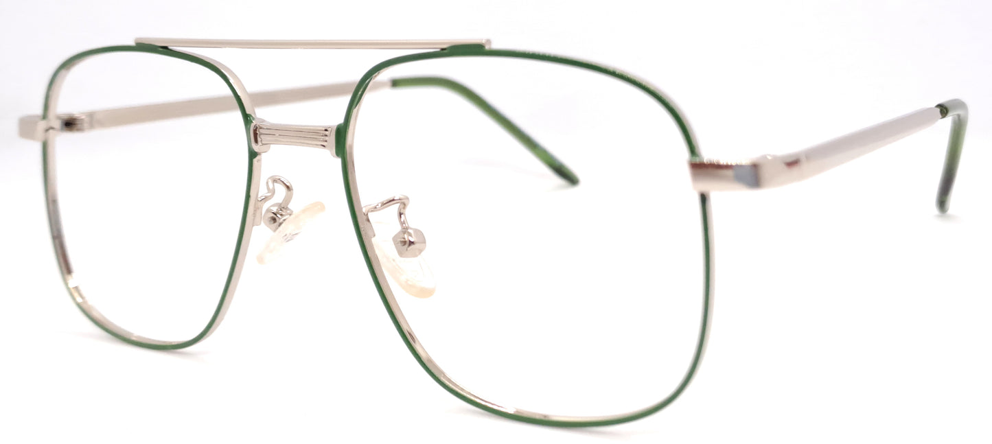 VE Green Square Frame for Men & Women
