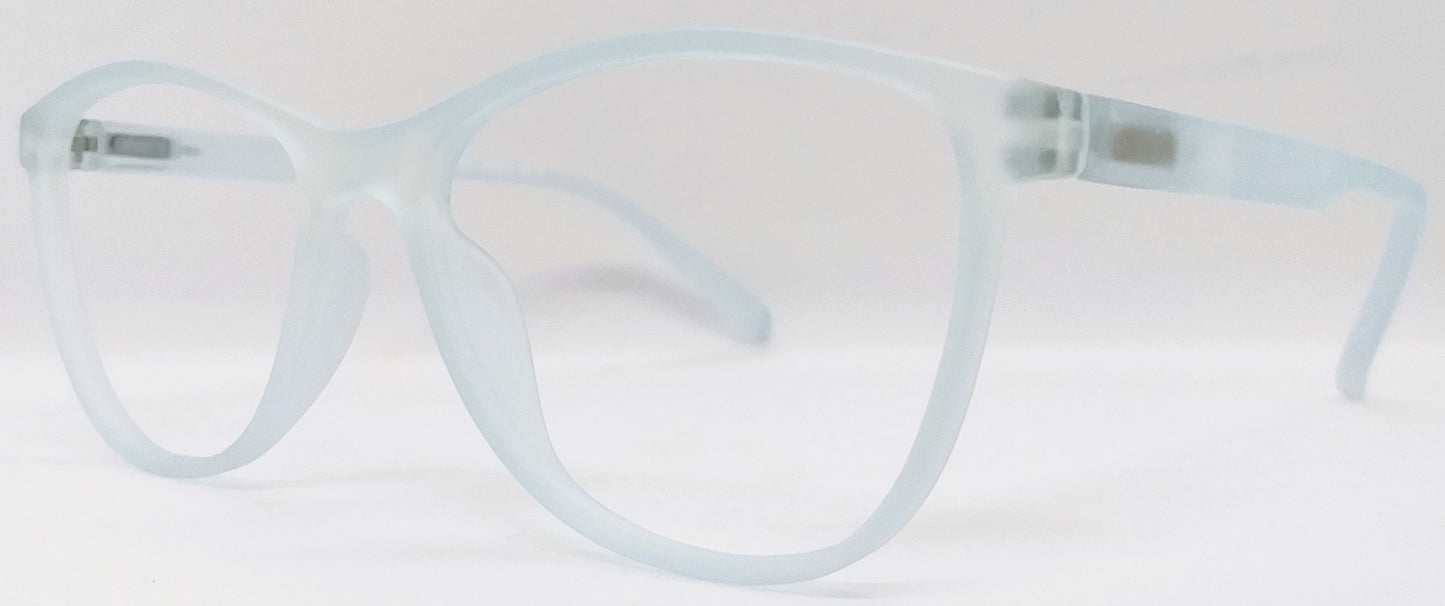 VE Sky Blue Oval Frame for Men & Women