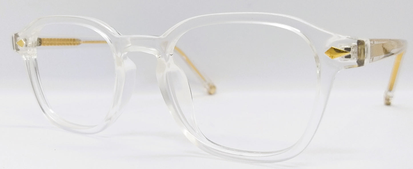 VE Target Transparent White Wayfarer Frame for Men & Women