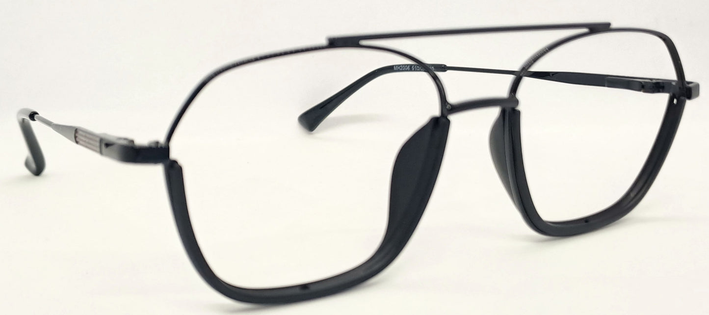 VE Black Square Frame for Men & Women