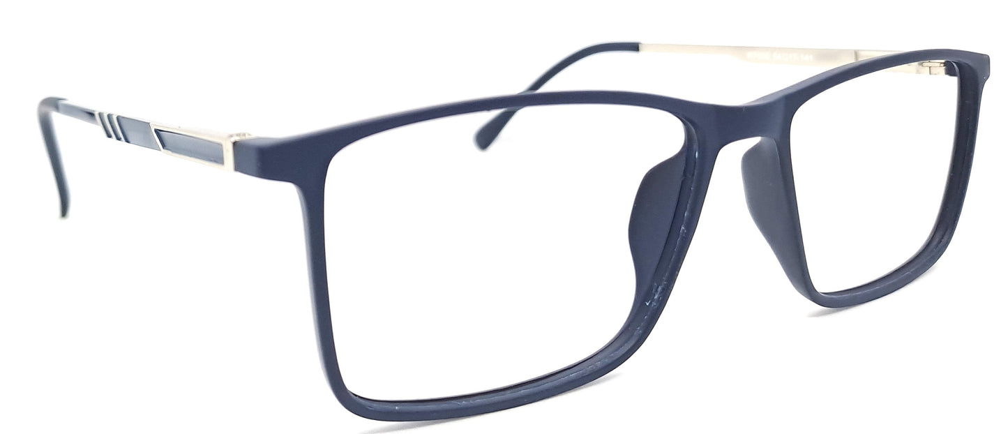 VE Blue Rectangle Frame for Men & Women