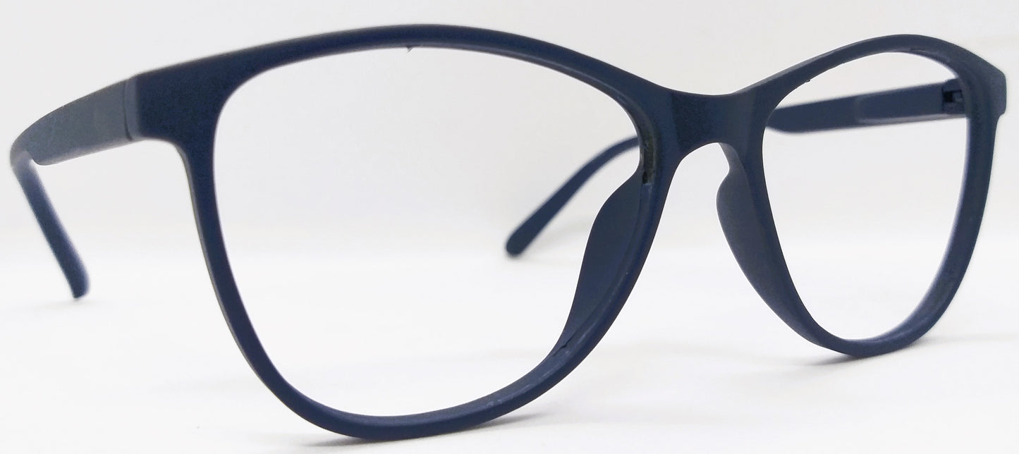 VE Dark Blue Round Frame for Men & Women