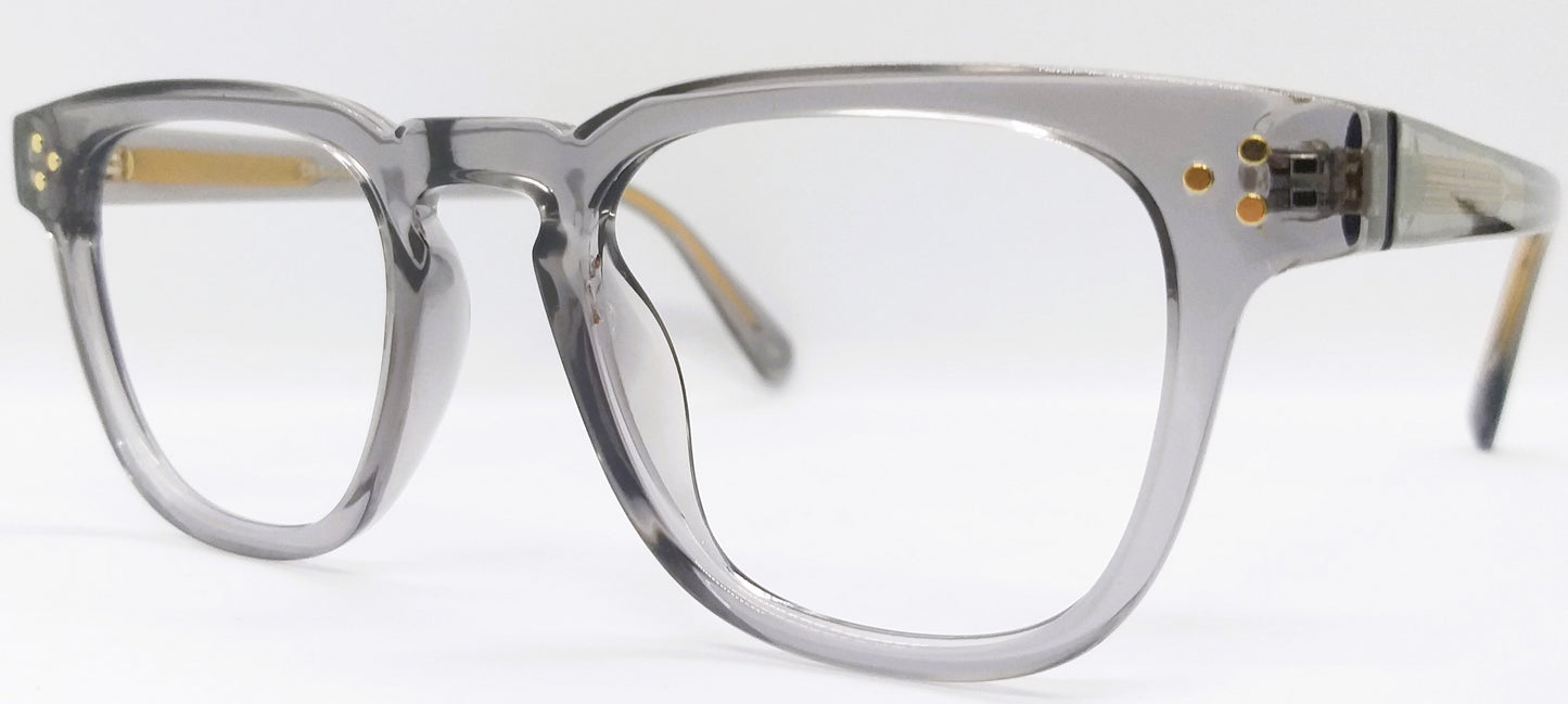 VE Target Grey Transparent Square Frame for Men & Women