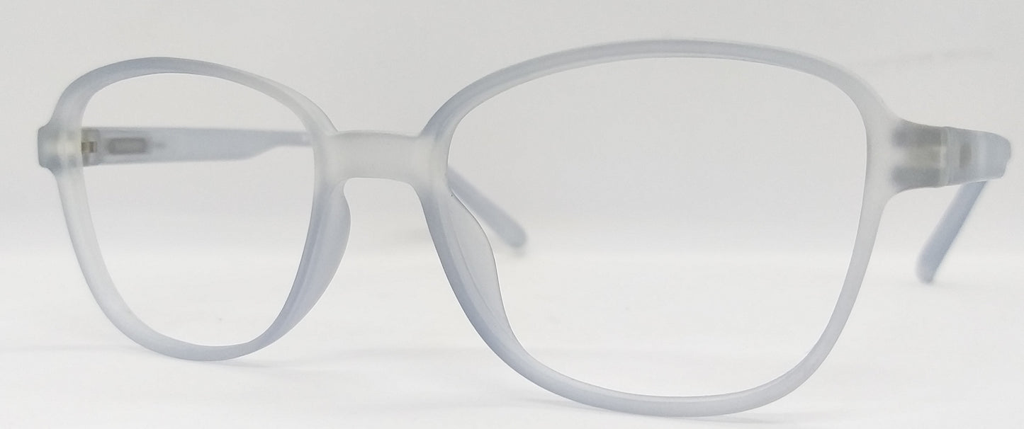 VE Transparent Grey Square Frame for Men & Women
