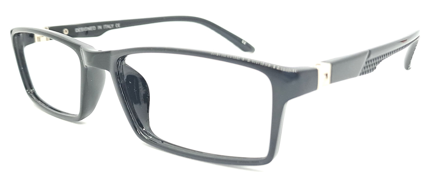 VE Black Rectangle Frame for Men & Women